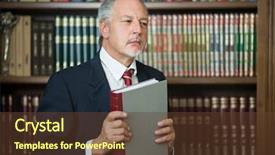  Presentation with storybook pop up book - Slides with business intelligence knowledge management - businessman holding a book background and a  colored foreground