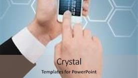  Presentation with internet - Audience pleasing slide deck consisting of business-internet-and-technology-concept backdrop and a coral colored foreground