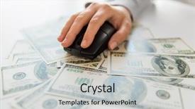  Presentation with internet of things iot concept - Slide deck having business internet earning and finance background and a light gray colored foreground