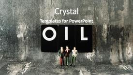  Presentation with investment - Slide set with business investment concept picture - oil background and a gray colored foreground