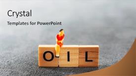  Presentation with demographic millennials business concept - PPT layouts consisting of business investment concept picture - oil background and a light gray colored foreground