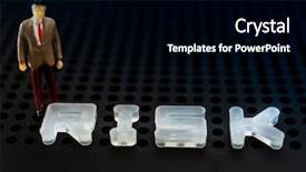  Presentation with investment - Slide set having business investment concept picture - risk background and a black colored foreground