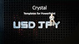  Presentation with investment - Theme consisting of investment concept picture - usd jpy background and a black colored foreground