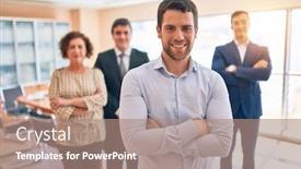  Presentation with law firm - Audience pleasing PPT layouts consisting of business-lawyers-workers-meeting backdrop and a coral colored foreground