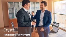  Presentation with law firm - Audience pleasing slide set consisting of business-lawyers-workers-meeting backdrop and a tawny brown colored foreground