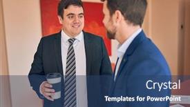  Presentation with law firm - PPT theme enhanced with business-lawyers-workers-meeting background and a ocean colored foreground