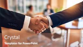  Presentation with law firm - PPT theme having business-lawyers-workers-meeting background and a coral colored foreground