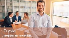  Presentation with law firm - Audience pleasing PPT layouts consisting of business-lawyers-workers-meeting backdrop and a coral colored foreground