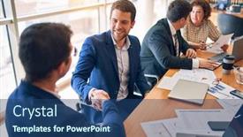  Presentation with law firm - Audience pleasing PPT theme consisting of business-lawyers-workers-meeting backdrop and a ocean colored foreground