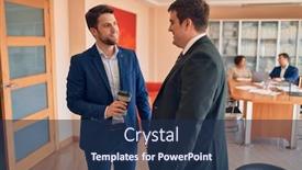  Presentation with law firm - Slides having business-lawyers-workers-meeting background and a navy blue colored foreground