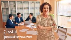  Presentation with law firm - Slide deck having business-lawyers-workers-meeting background and a coral colored foreground