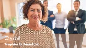  Presentation with law firm - Presentation featuring business-lawyers-workers-meeting background and a coral colored foreground