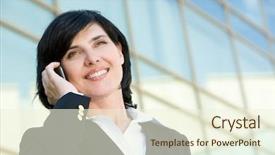  Presentation with pressure washing business proposal pre - Slides with business leader talking by mobile background and a  colored foreground