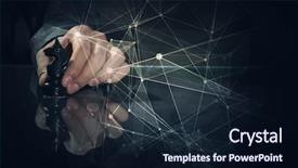  Presentation with strategy - Slides with business leadership strategy background and a wine colored foreground