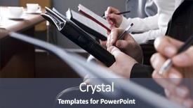  Presentation with learning - Colorful PPT layouts enhanced with business learning point - row of hands filling backdrop and a ocean colored foreground