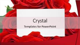  Presentation with business card - Cool new presentation theme with business letter - card and roses isolated backdrop and a lemonade colored foreground