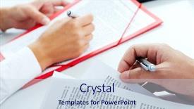  Presentation with letter - Slides enhanced with business letter - close-up of male hand holding background and a lemonade colored foreground