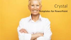  Presentation with old people animated - Presentation design featuring business-lifestyle-and-old-people background and a yellow colored foreground