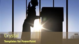  Presentation with business people silhouette - 