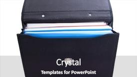  Presentation with luggage - Presentation having business luggage briefcase or suitcase background and a dark gray colored foreground