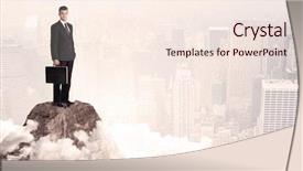  Presentation with professional - Colorful PPT layouts enhanced with business male standing on top backdrop and a cream colored foreground