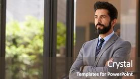  Presentation with middle ages - Theme having business man - middle aged hispanic businessman looks background and a tawny brown colored foreground