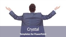  Presentation with win win - PPT theme with business man back praying background and a  colored foreground