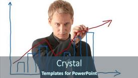  Presentation with business plan - Colorful theme enhanced with business man drawing a plan isolated over a white background backdrop and a ocean colored foreground