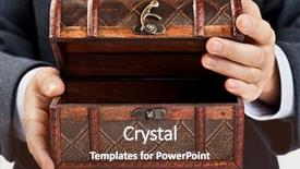  Presentation with antique - Beautiful PPT theme featuring business man hand holding old backdrop and a tawny brown colored foreground