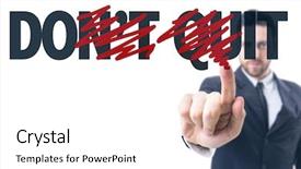  Presentation with quit - PPT layouts with text don't quit background and a white colored foreground