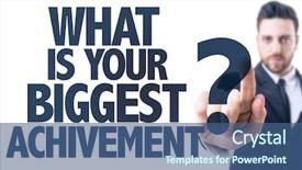  Presentation with business man climbs up to the top of 3d success stairs steps - Presentation design enhanced with business man pointing the text background and a ocean colored foreground