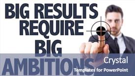  Presentation with company - Presentation theme consisting of quoted company - business man pointing the text background and a violet colored foreground