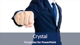  Presentation with 3d man business leader - Beautiful PPT layouts featuring business man showing punch gesture backdrop and a  colored foreground