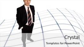  Presentation with body - Cool new slides with business man sign industry - engineer with yellow hat full backdrop and a  colored foreground