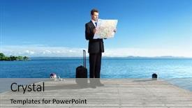  Presentation with business road map - Theme with smok - time change from summer time background and a black colored foreground.