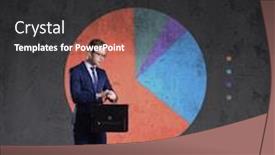  Presentation with diagram - PPT layouts enhanced with business man standing on a diagram background business office career concept background and a dark gray colored foreground