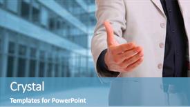  Presentation with ready - Theme having business man with an open background and a teal colored foreground