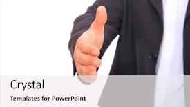  Presentation with ready - Beautiful slides featuring business man with an open backdrop and a  colored foreground