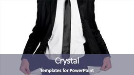  Presentation with empty - Cool new PPT theme with business man with empty pocket backdrop and a ocean colored foreground