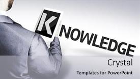  Presentation with engagement - PPT theme with business man with the text background and a light gray colored foreground