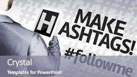  Presentation with egyptian man in make up - Slide set with business man with the text background and a gray colored foreground