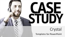  Presentation with study - Slides consisting of business man with the text background and a white colored foreground