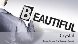  Presentation with human rights concept the text - Colorful PPT theme enhanced with business man with the text backdrop and a  colored foreground