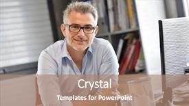  Presentation with disability office - Presentation featuring business management - portrait of businessman sitting background and a coral colored foreground