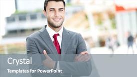  Presentation with hunting conceptual outdoor sports - Beautiful presentation featuring business manager - confident businessman outdoor backdrop and a gray colored foreground