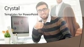  Presentation with managers - Beautiful PPT layouts featuring business managers working with new backdrop and a  colored foreground