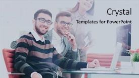  Presentation with managers - Theme with  background and a  colored foreground