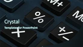  Presentation with calculator - Theme having simple mathematics - macro view of calculator board background and a wine colored foreground