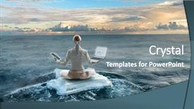  Presentation with isolation - Amazing PPT layouts having business lady - looking for place of isolation backdrop and a light blue colored foreground