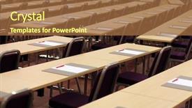  Presentation with conference - Presentation enhanced with business meeting - ready for auditory background and a tawny brown colored foreground